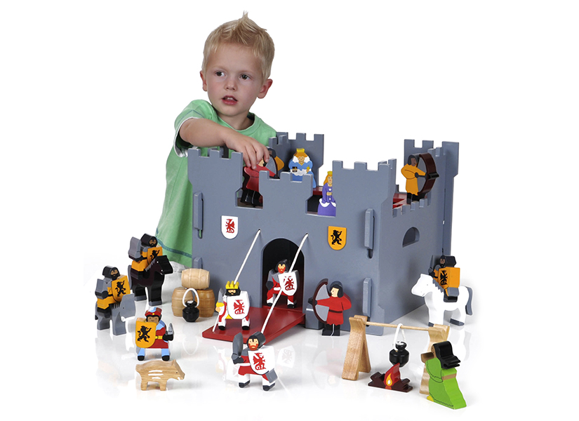 Medieval Wooden Toy Castle 